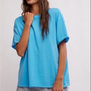 We The Free Blue Short Sleeve Tee NWT